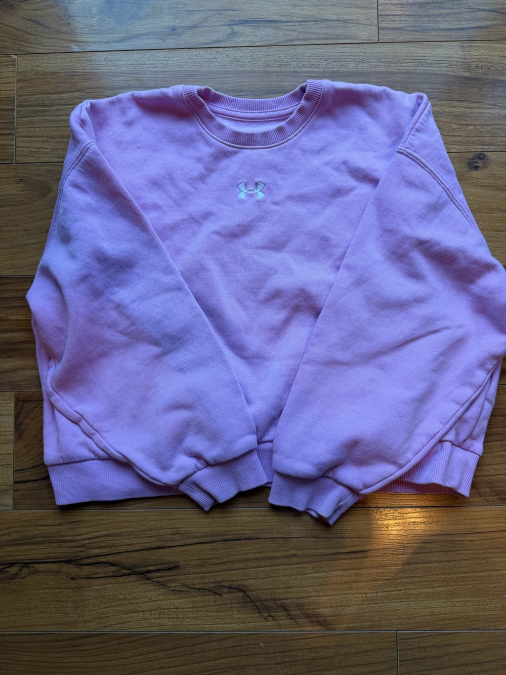 Under Armour Girls Lilac Crewneck Sweatshirt Size Medium